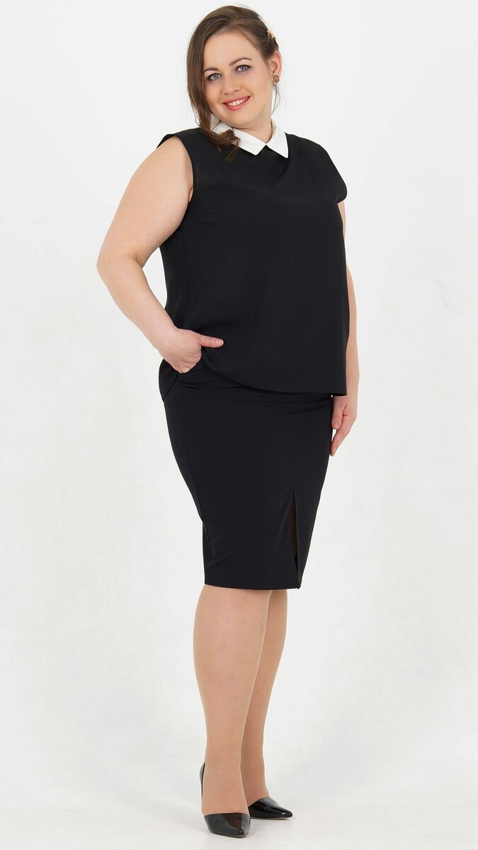 Блуза Malina, размер 44, цвет черный 0946028 - фото 2