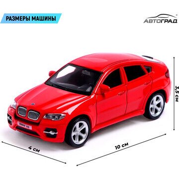 Машина металлическая bmw x6, 1:43, цвет 