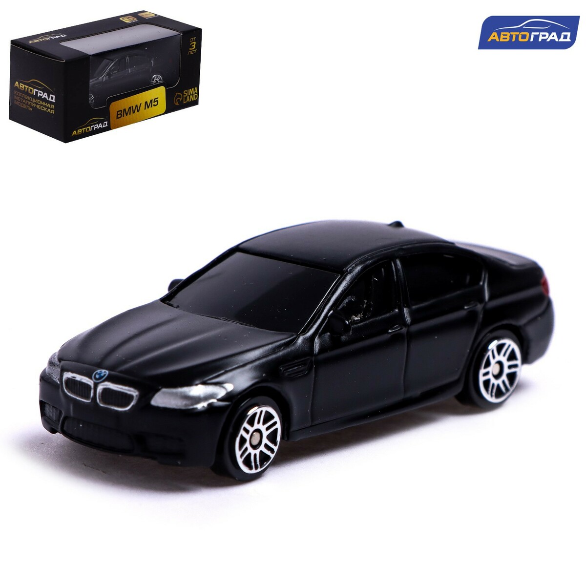 Машина металлическая bmw m5, 1:64, цвет черный матовый Автоград 0947787:  купить за 210 руб в интернет магазине с бесплатной доставкой