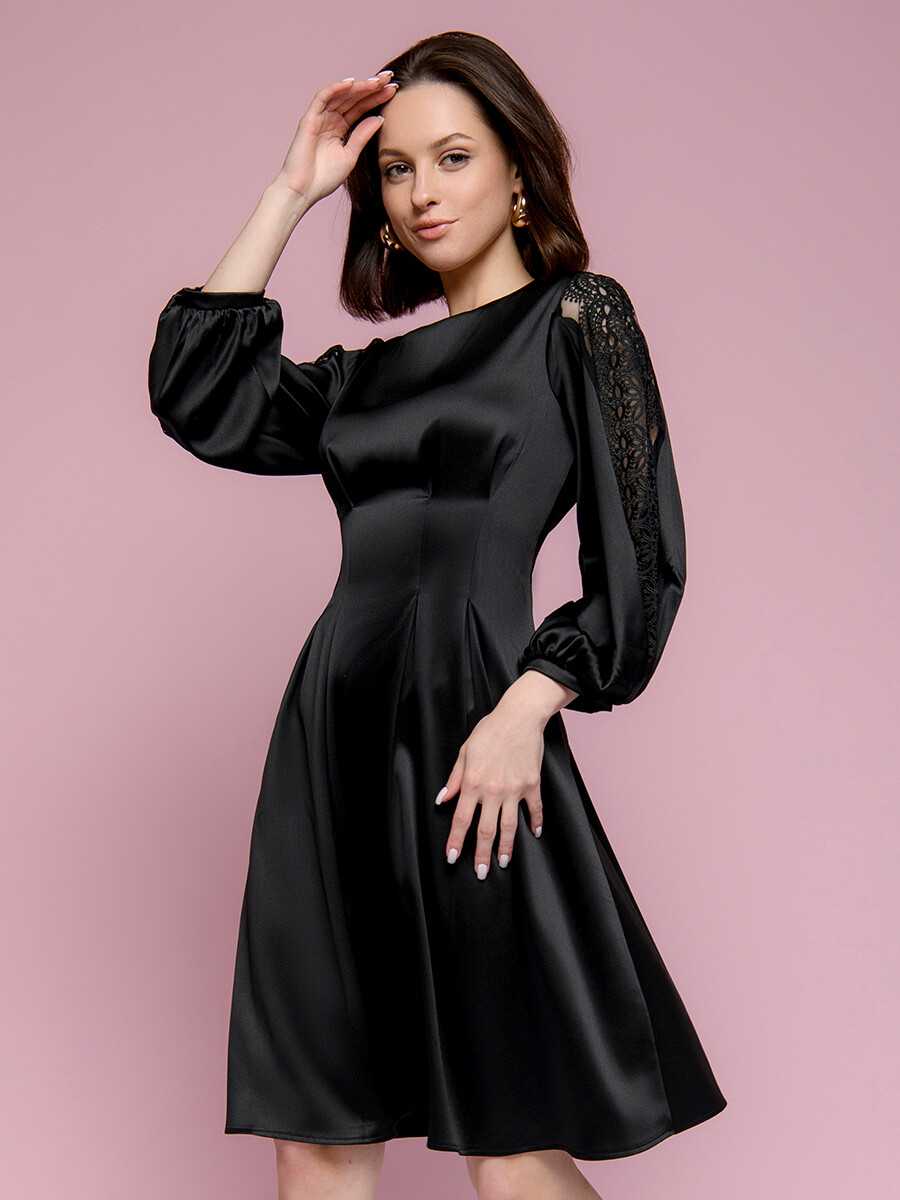 Платье мини 1001 DRESS, размер 40, цвет черный 0947836 - фото 1