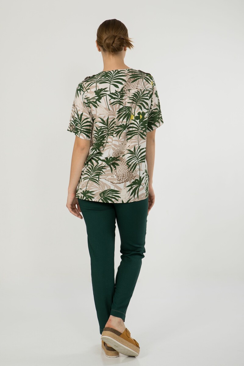 Блуза PRIZ, размер 42, цвет дымчатый зеленый 0949479 - фото 2