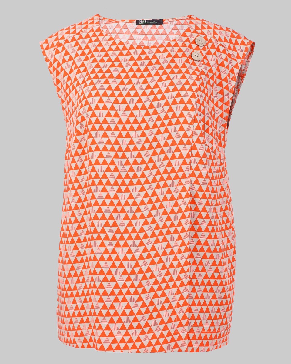 Блуза PRIZ, размер 42, цвет оранжевый 0949485 - фото 7