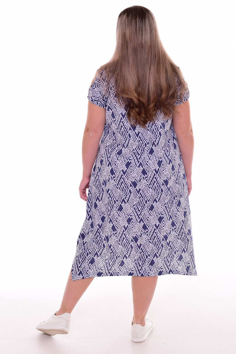 Платье Новое кимоно, размер 48, цвет синий 0951873 - фото 5