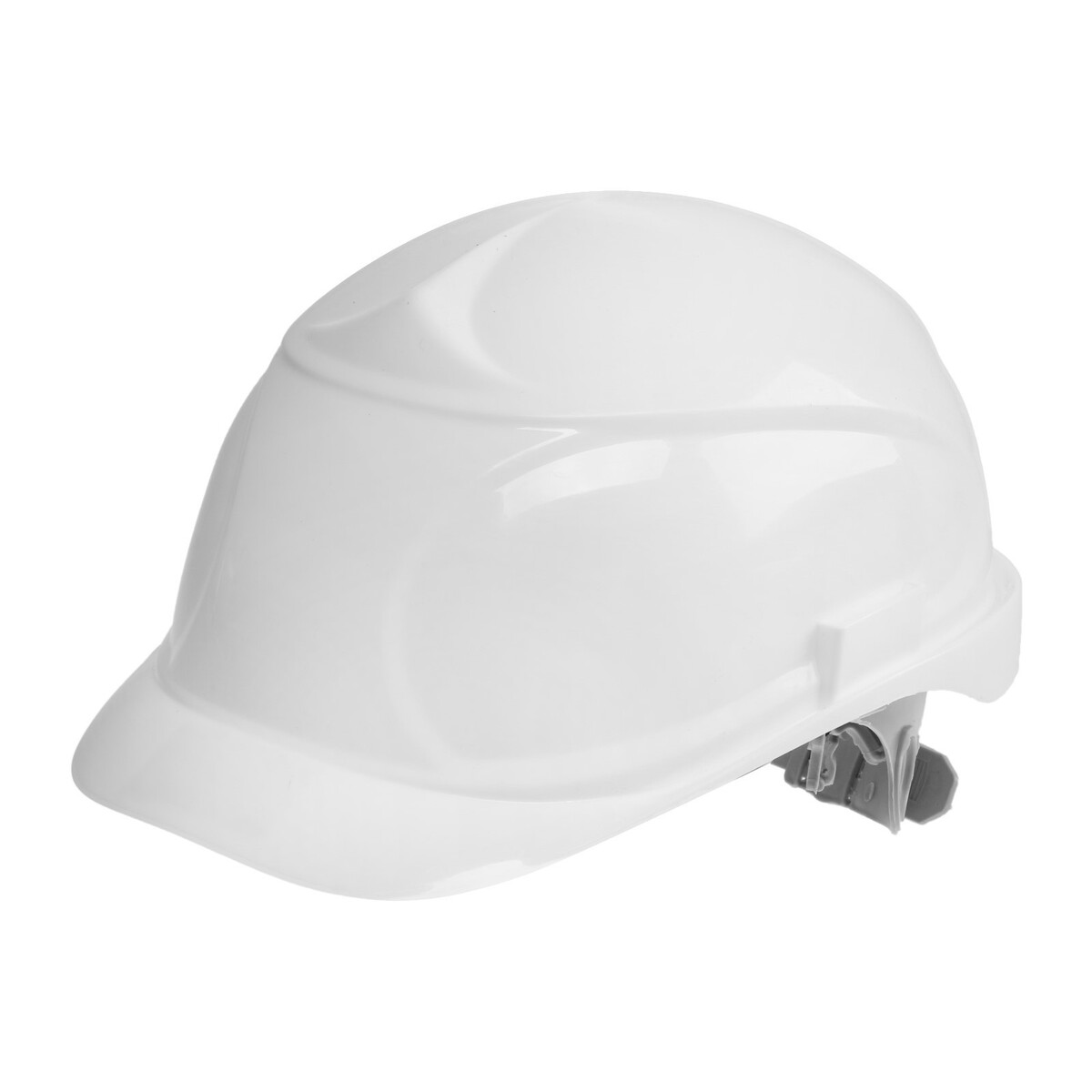 Каска защитная тундра, для строительно-монтажных работ, с пластиковым оголовьем, белая TUNDRA, цвет белый