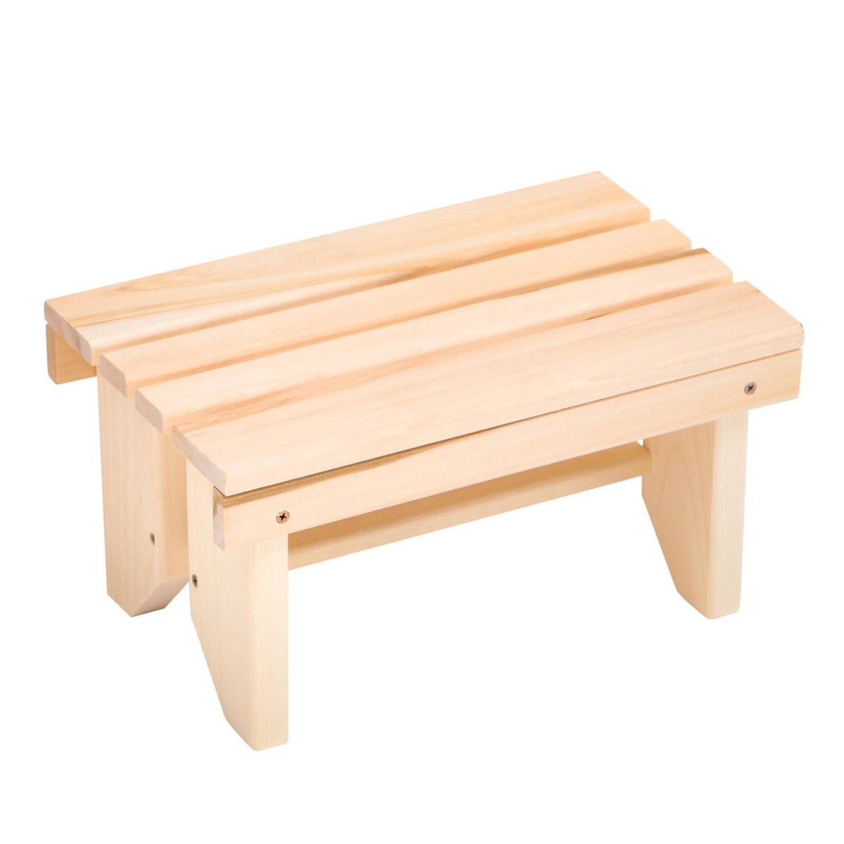 

Лавка для бани и дачи, 40×25×21 см, деревянная, липа,, Бежевый
