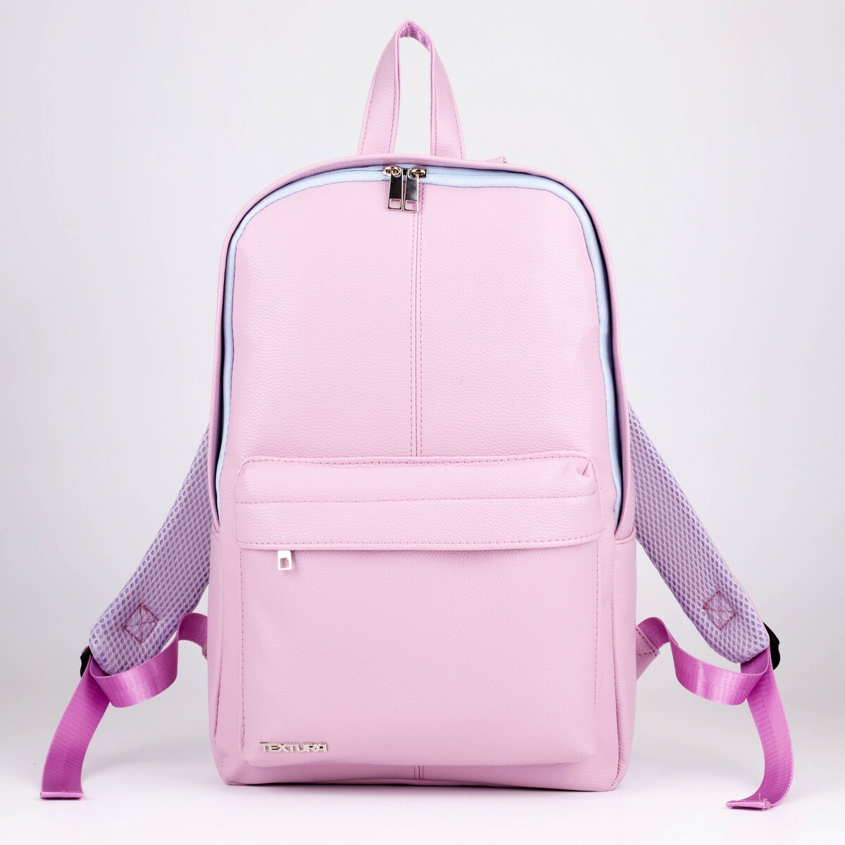 Рюкзак женский из искусственной кожи textura, цвет розовый пилинг косметический с ана кислотами для сухой и нормальной кожи 60мл