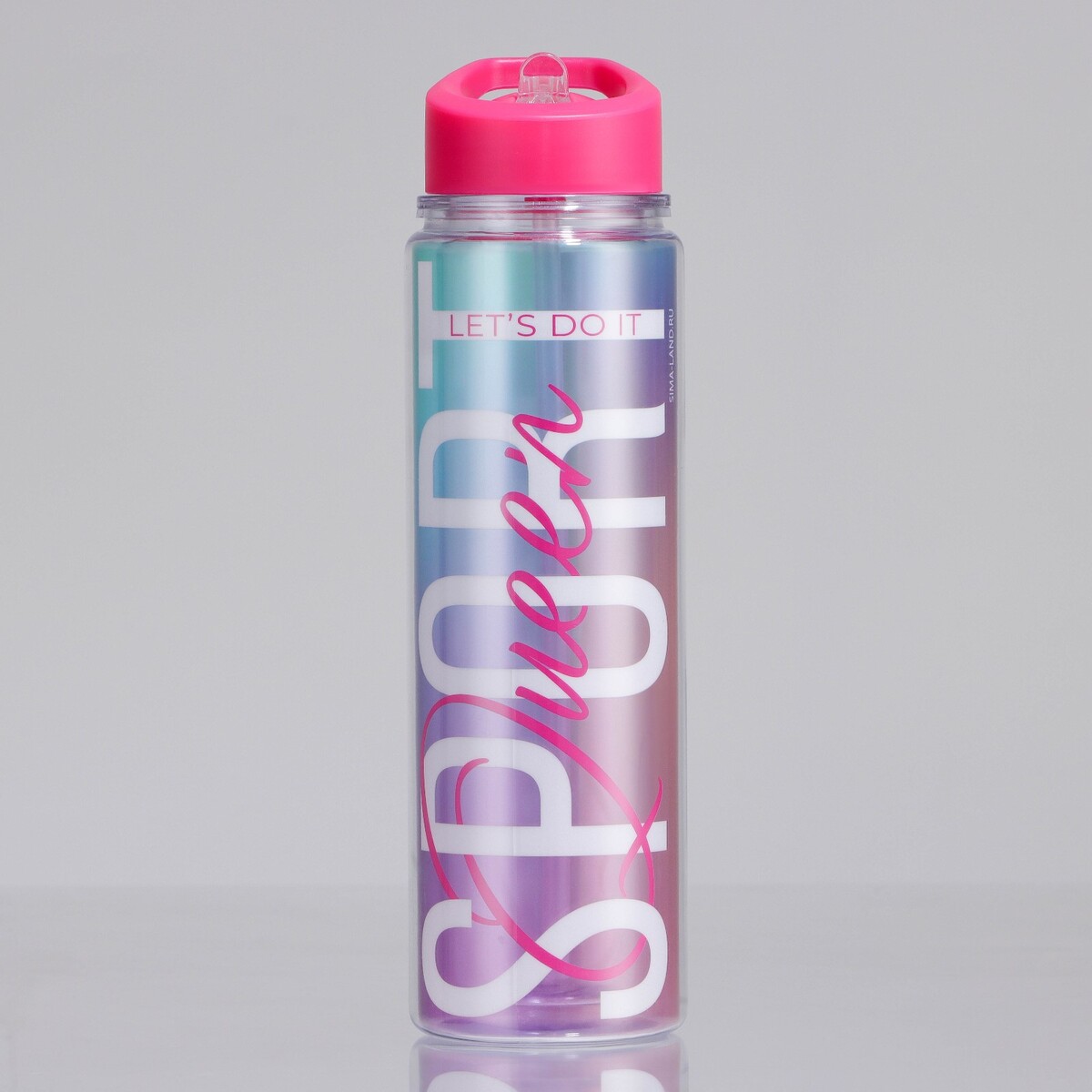 Бутылка для воды sport queen, 550 мл бутылка для воды sport 550 мл 20 5 х 7 х 4 8 см розовая