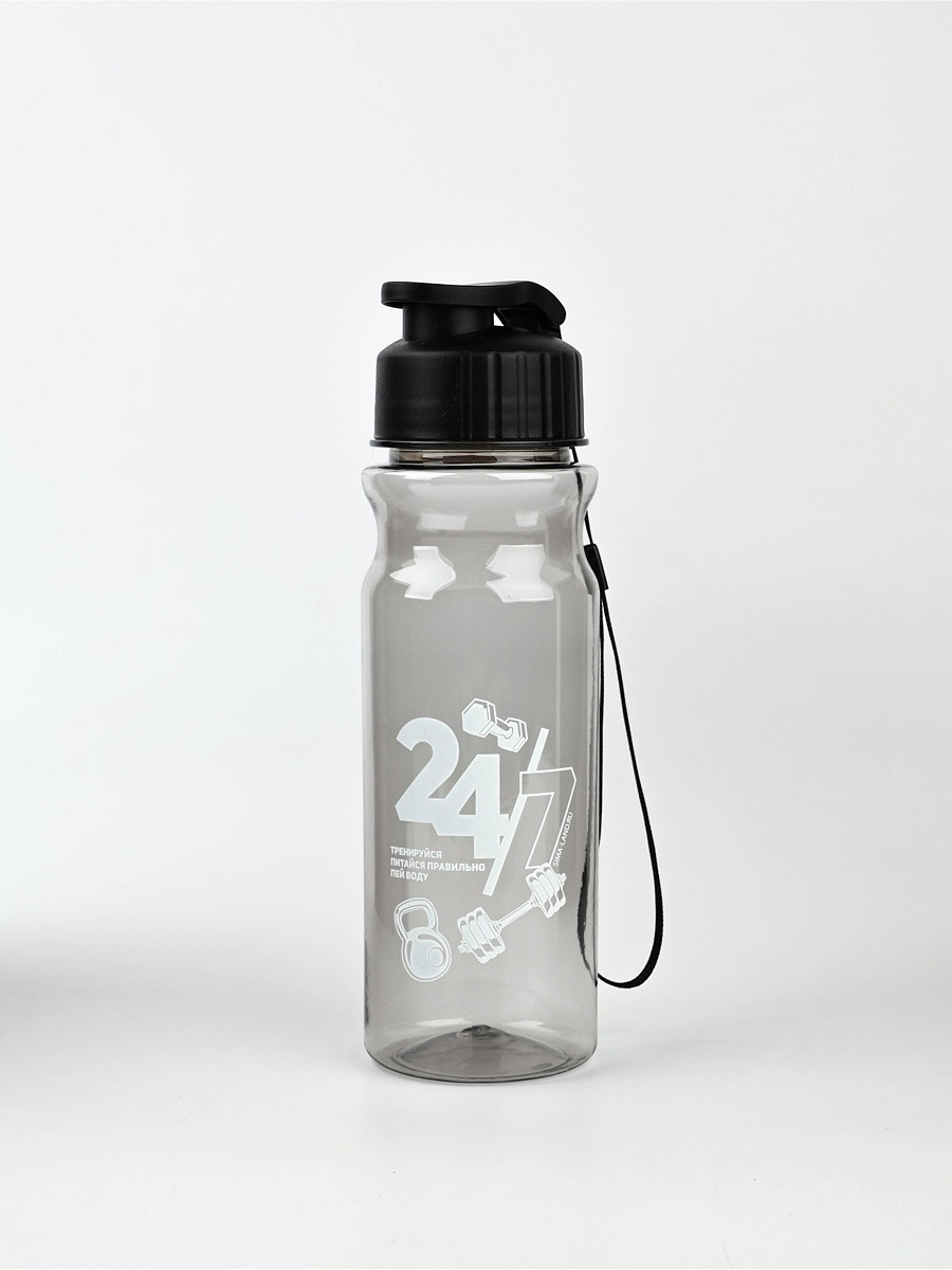 

Бутылка для воды пластиковая, Черный