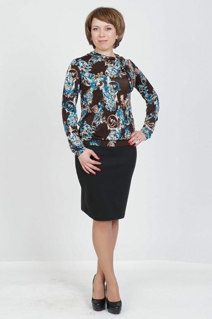 Блуза Malina, размер 42, цвет коричневый 0964041 - фото 3
