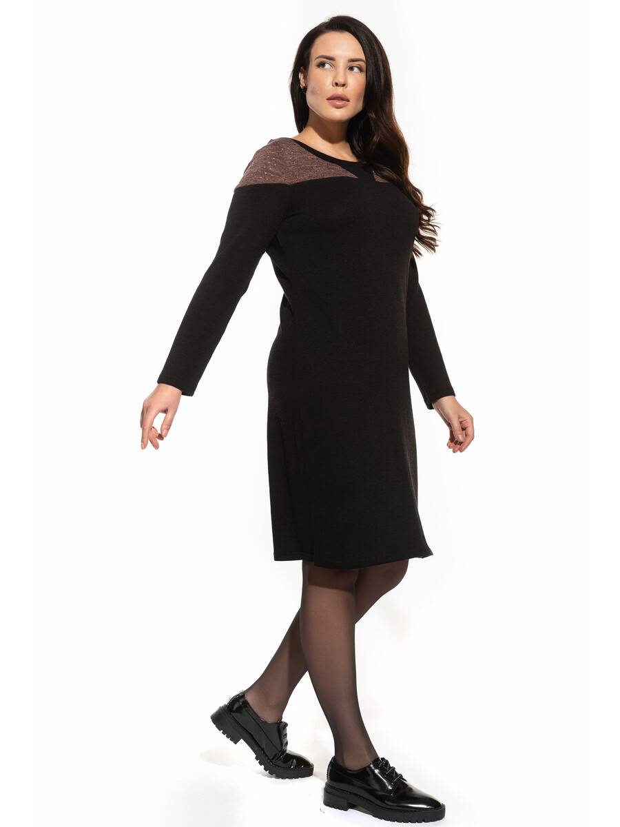Платье LA Via Estelar, размер 44, цвет коричневый 0965268 - фото 1
