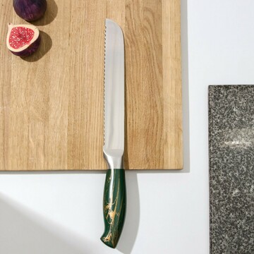 Нож кухонный доляна zeus, хлебный, 20 см