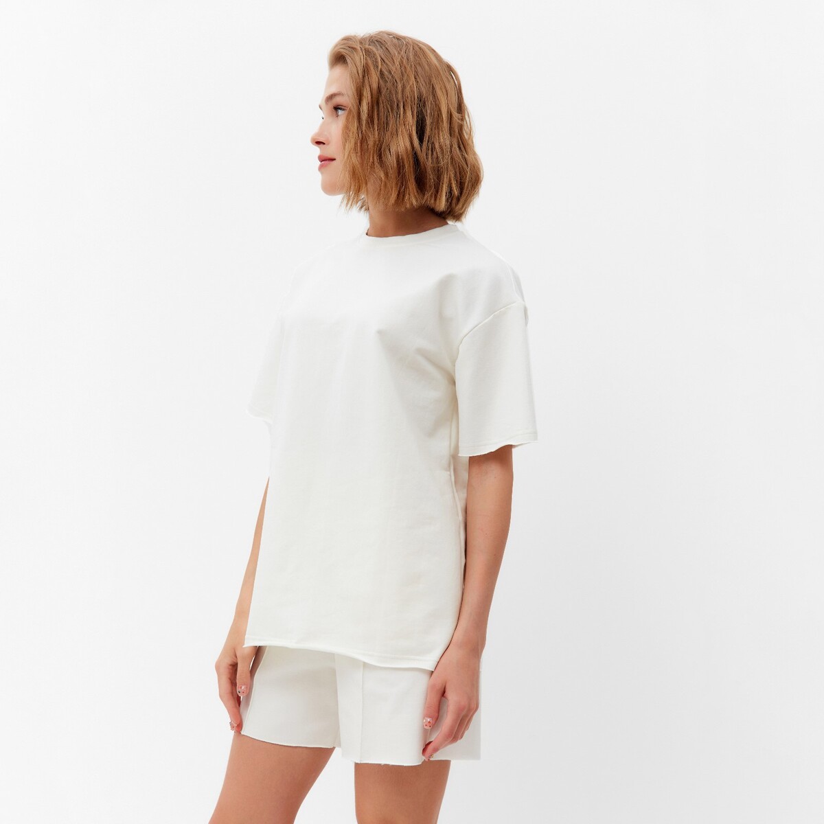Комплект футболка шорты MINAKU, размер 42, цвет белый 0965802 - фото 4