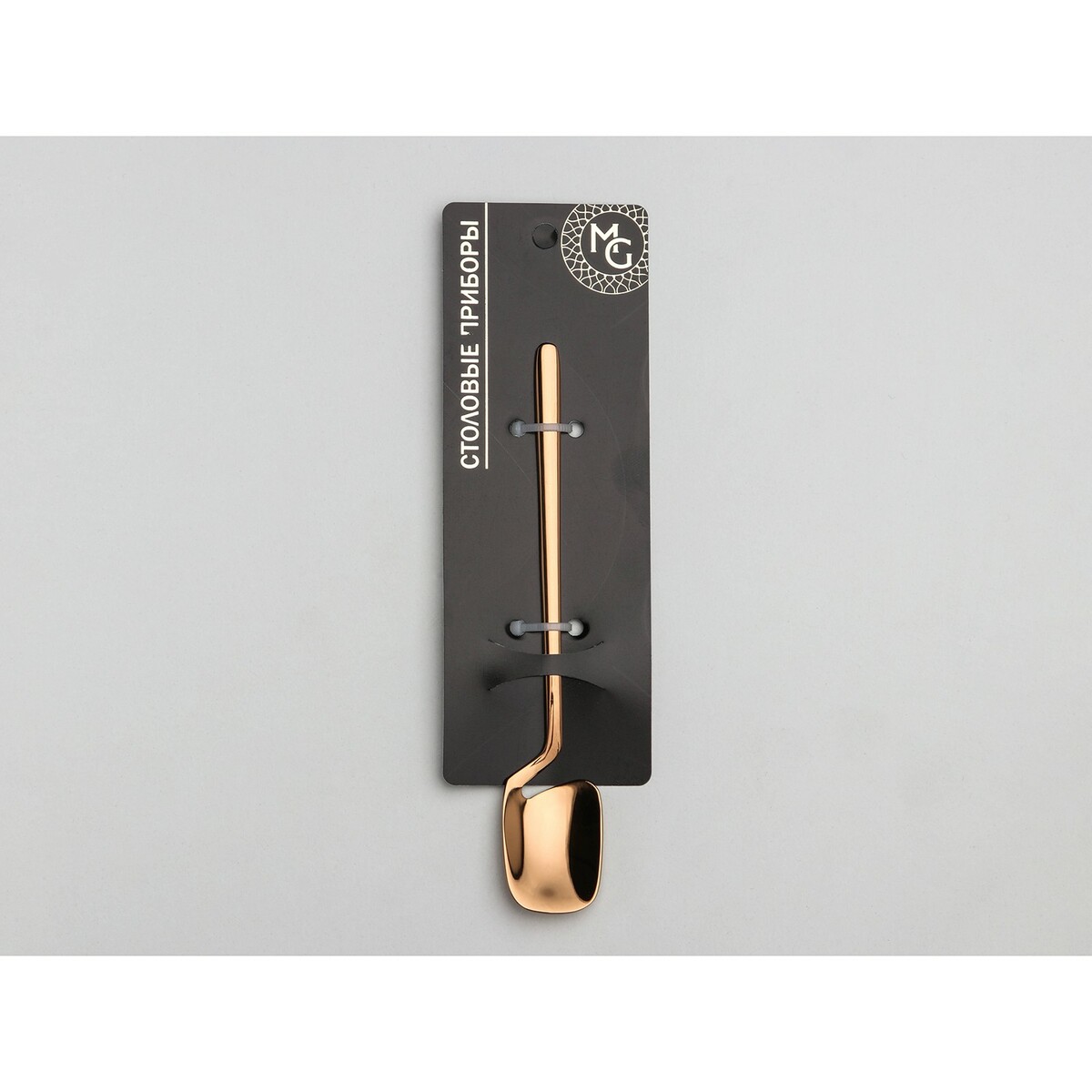 Ложка чайная из нержавеющей стали magistro wave, h=13,5 см, цвет бронзовый