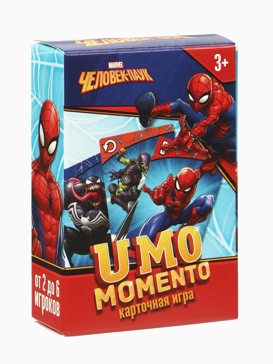 

Настольная игра umo momento, человек-паук, marvel, Разноцветный