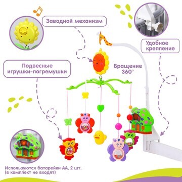 Мобиль музыкальный на кроватку