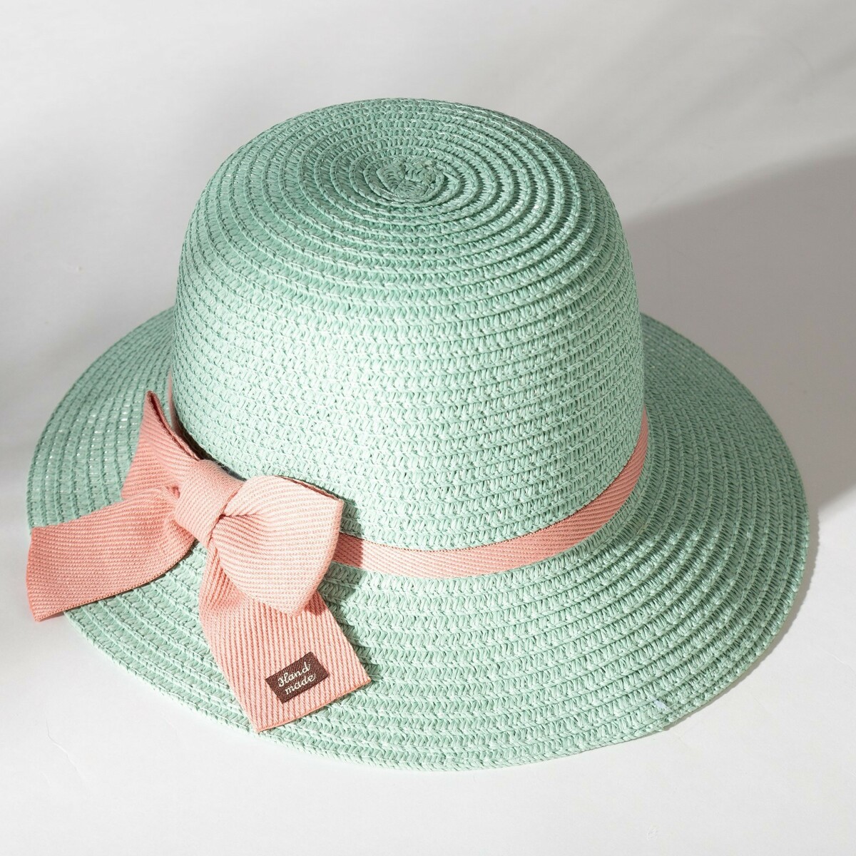 Шляпа для девочки minaku, цв. мятный, р-р 54 playtoday шляпа соломенная для девочки 12121913