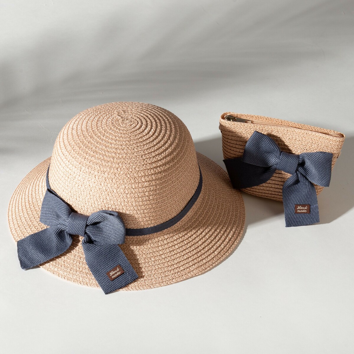 Комплект для девочки (шляпа р-р 52, сумочка) minaku цвет розовый шляпа для девочки minaku с бантом розовый р р 50 52