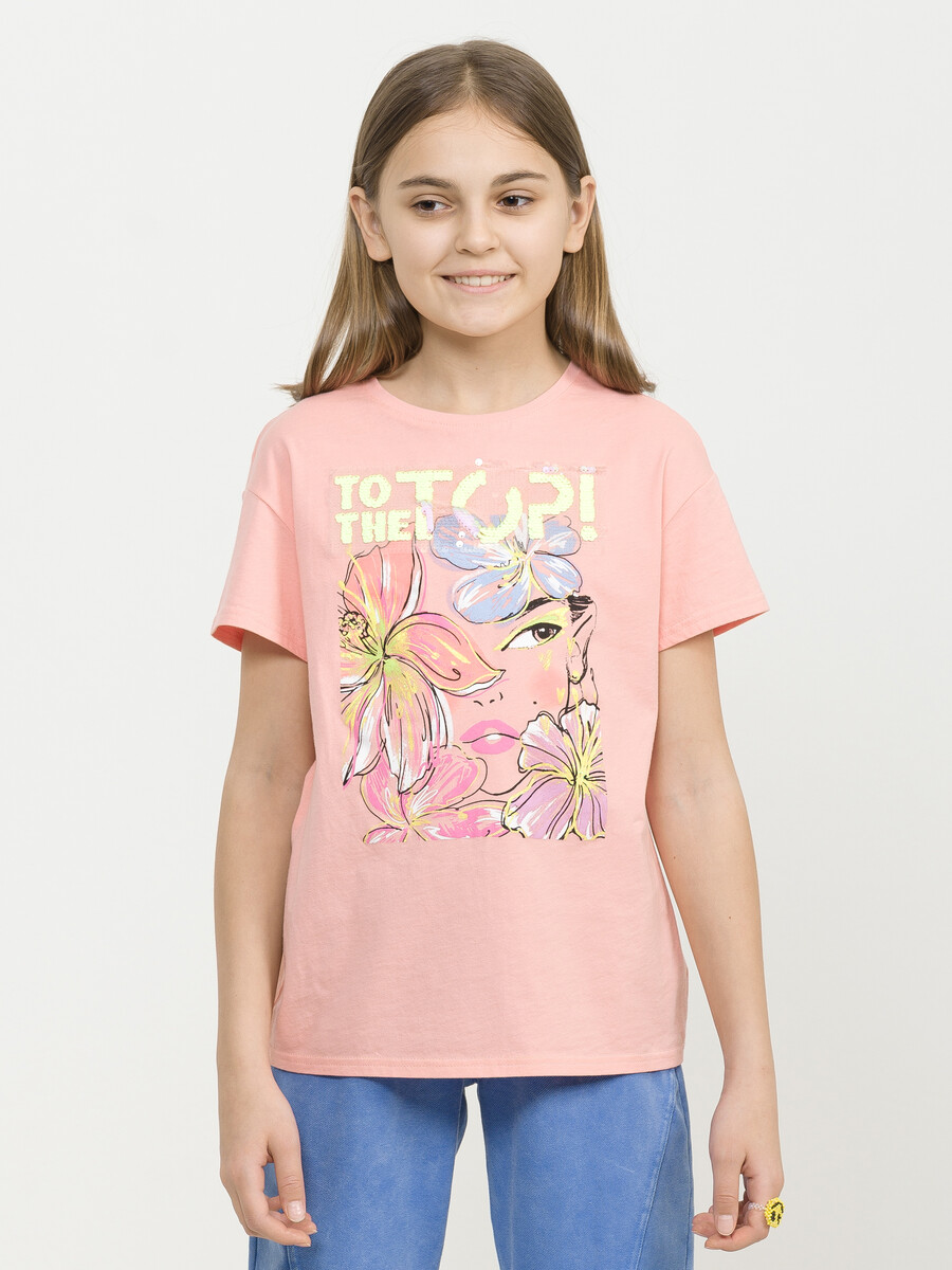 

Футболка, Розовый;пудра