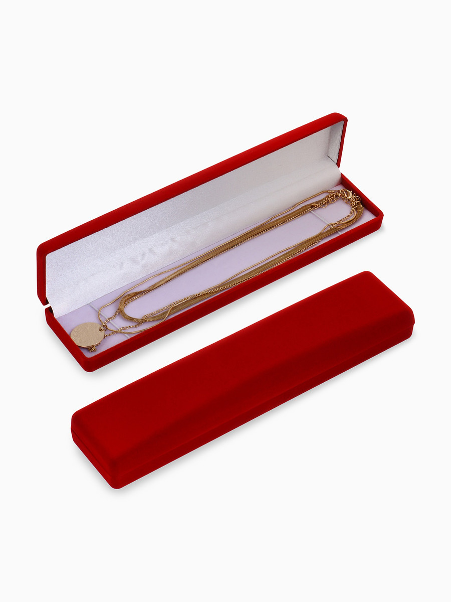 

Футляр бархатный под браслет/цепочку/часы, Красный