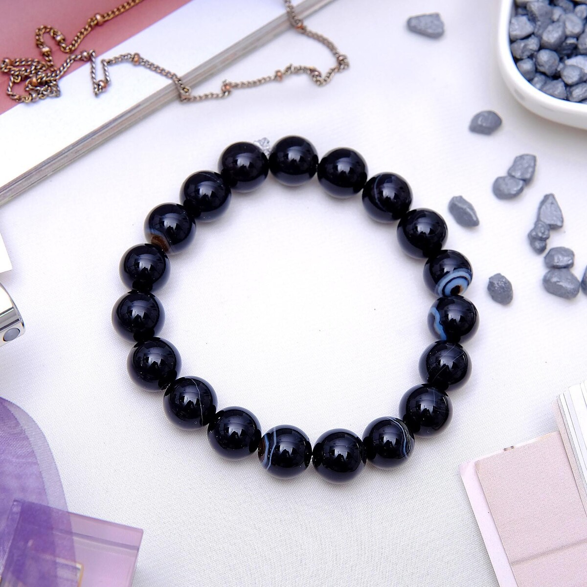 

Браслет шар №10, Черный