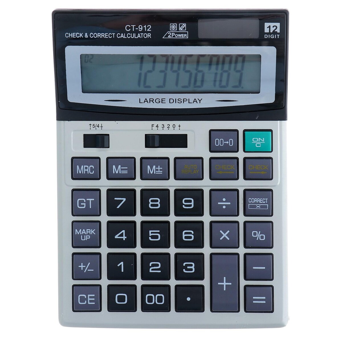Калькулятор настольный, 12 - разрядный, ct - 912, средний калькулятор настольный 8 разрядный kk 800a