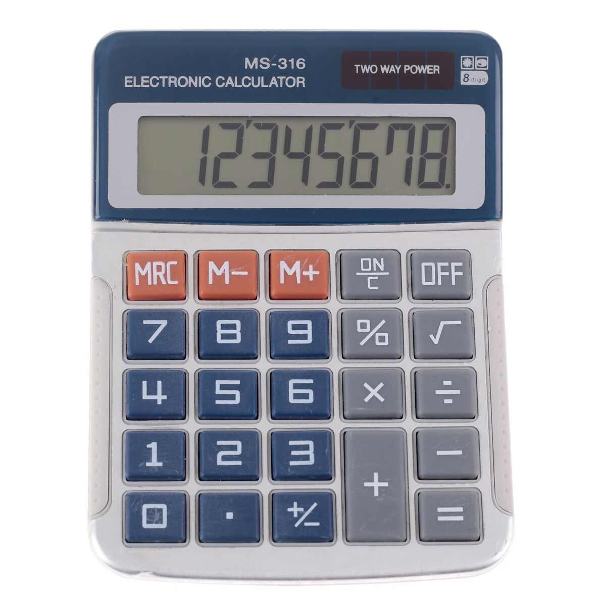 Калькулятор настольный, 8 - разрядный, ms - 316 калькулятор 14 разрядный настольный 2 е питание к к с подвесом brauberg