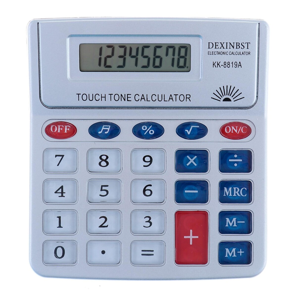 Калькулятор настольный, 8 - разрядный, kk - 8819а, с мелодией калькулятор настольный 08 разрядный