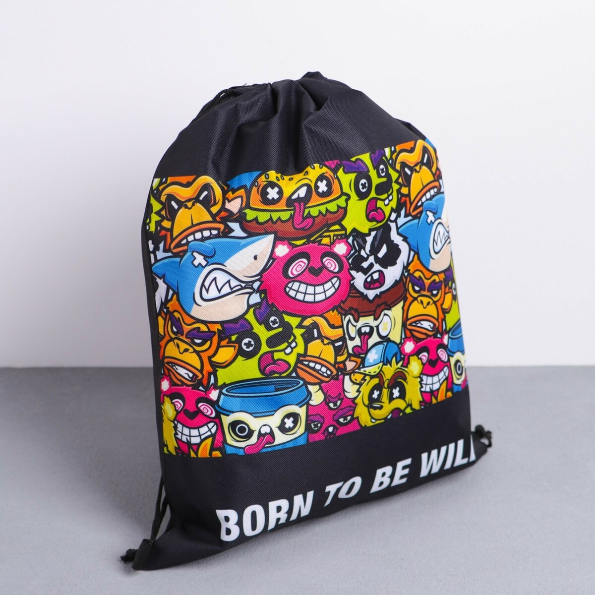 Мешок для обуви born to be wild, полиэстер, размер 41×34 см