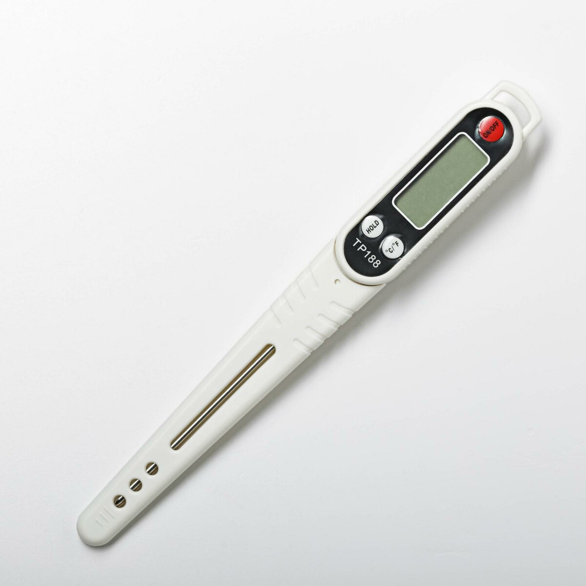 Термометр (термощуп) электронный на батарейках, в чехле термометр электронный and dt 623 белый синий