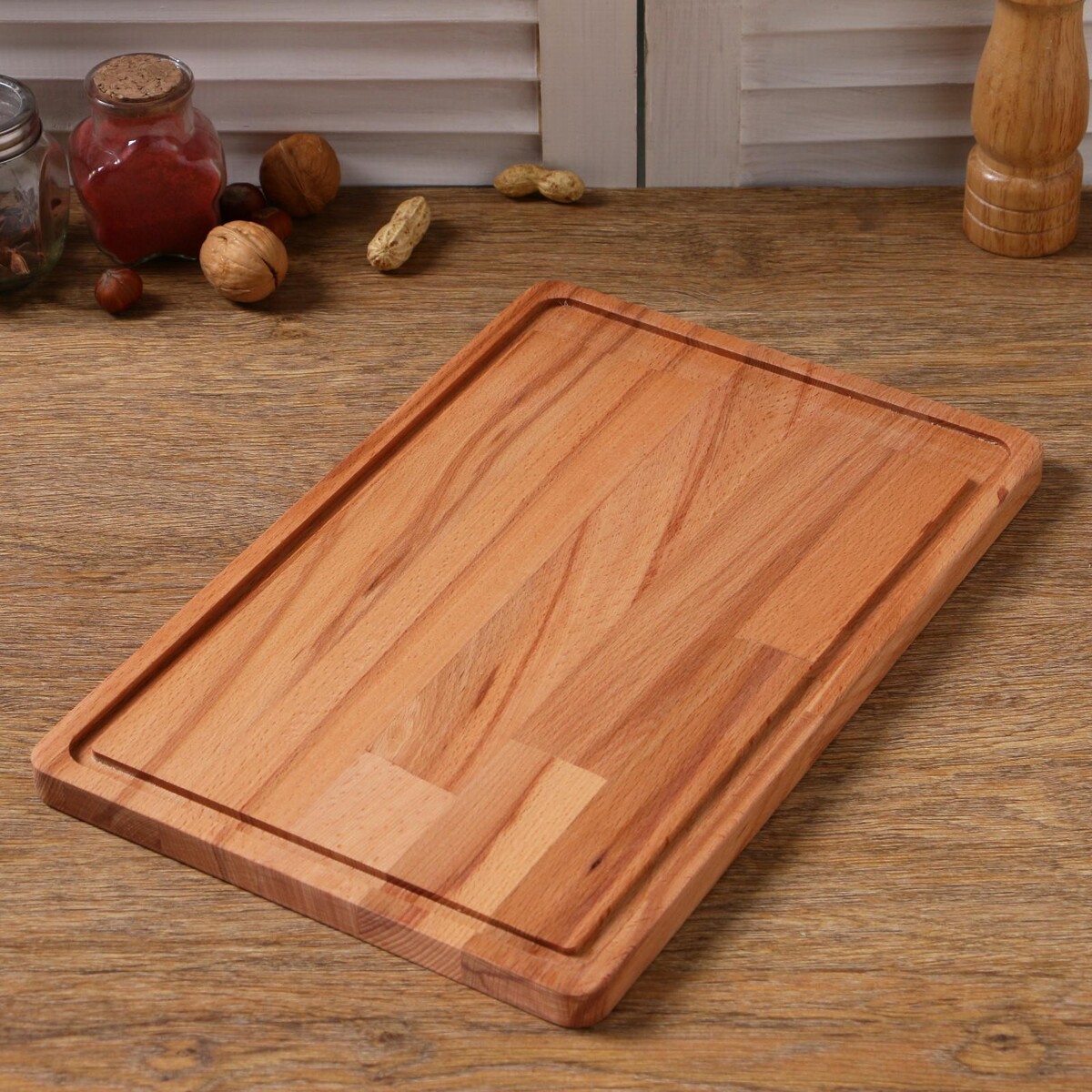 

Доска разделочная, 36×23×2 см,, Коричневый
