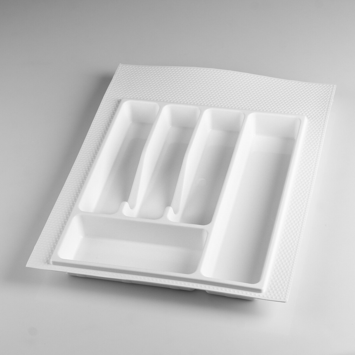 Лоток для столовых приборов, 400 мм, белый подставка для столовых приборов 14 см zeller белый