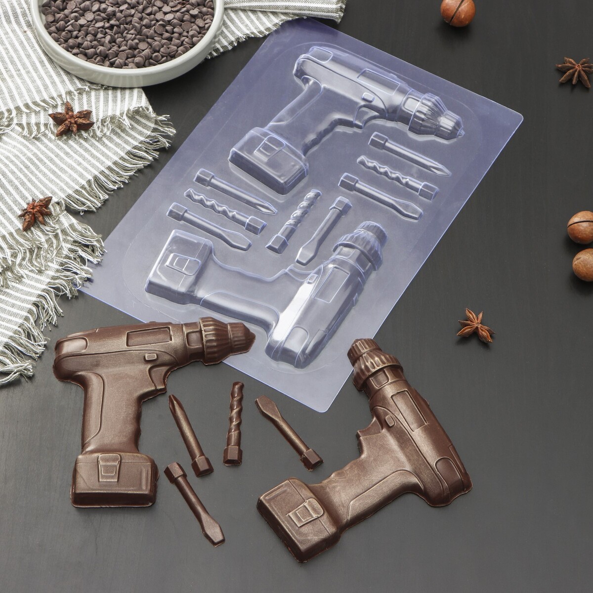 Форма для шоколада и конфет пластиковая форма для шоколада и конфет пластиковая