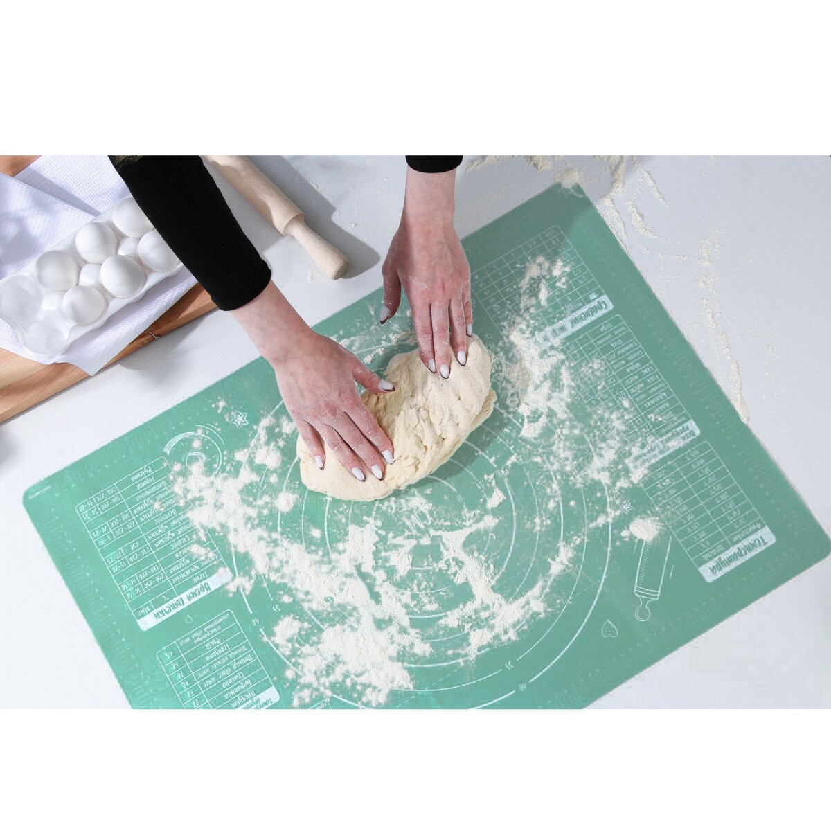 Силиконовый коврик для выпечки коврик для запекания силиконовый bradex пекарь
