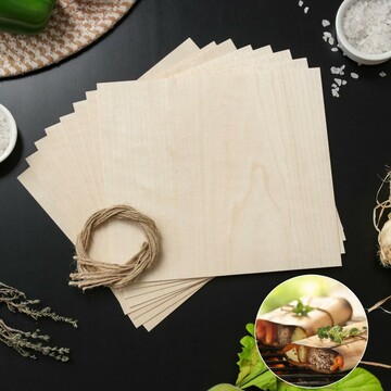 Гриль-бумага из древесины, 20×18 см, 8 ш