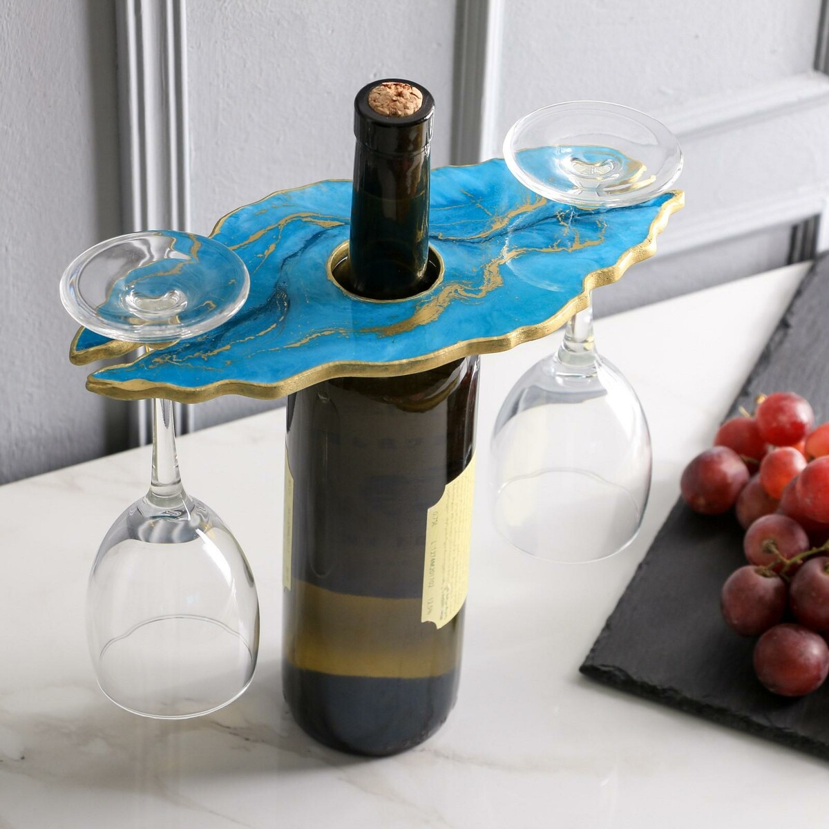 Подставка для вина и бокалов подставка для вина и закусок изабелла раскладная массив ясеня