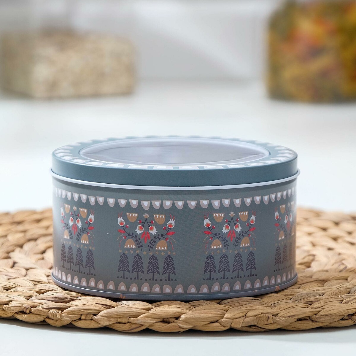 

Банка для сыпучих продуктов, Разноцветный