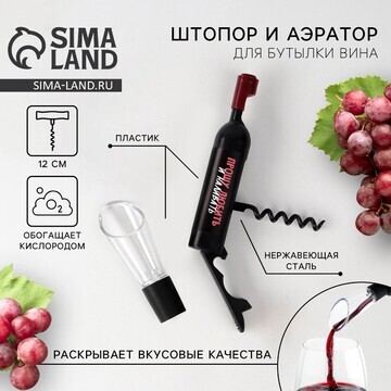 Штопор и аэратор для бутылки вина