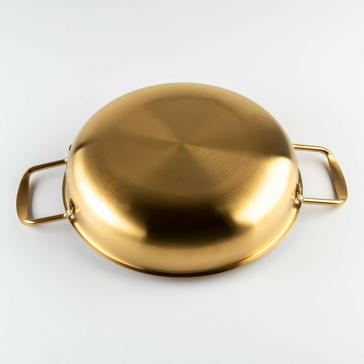 Сотейник, d=26 см, h=6,5, толщина 1 мм, 201 сталь, цвет золото No brand 0979372 - фото 3