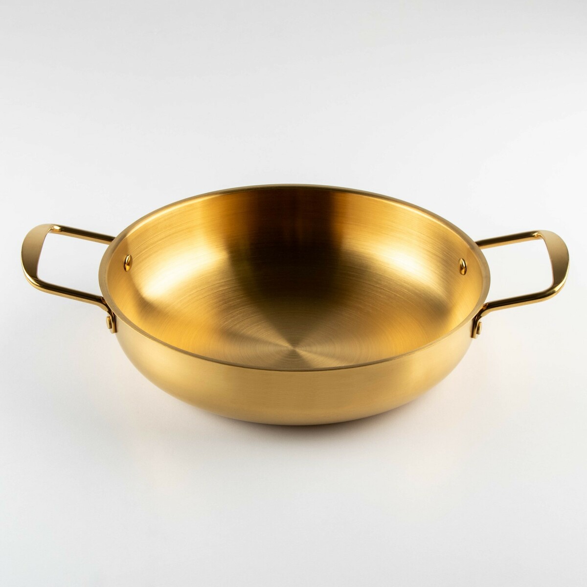 Сотейник, d=26 см, h=6 см, толщина 1 мм, 201 сталь, цвет золотой проволока для бисероплетения диаметр 0 3 мм длина 10 м золотой