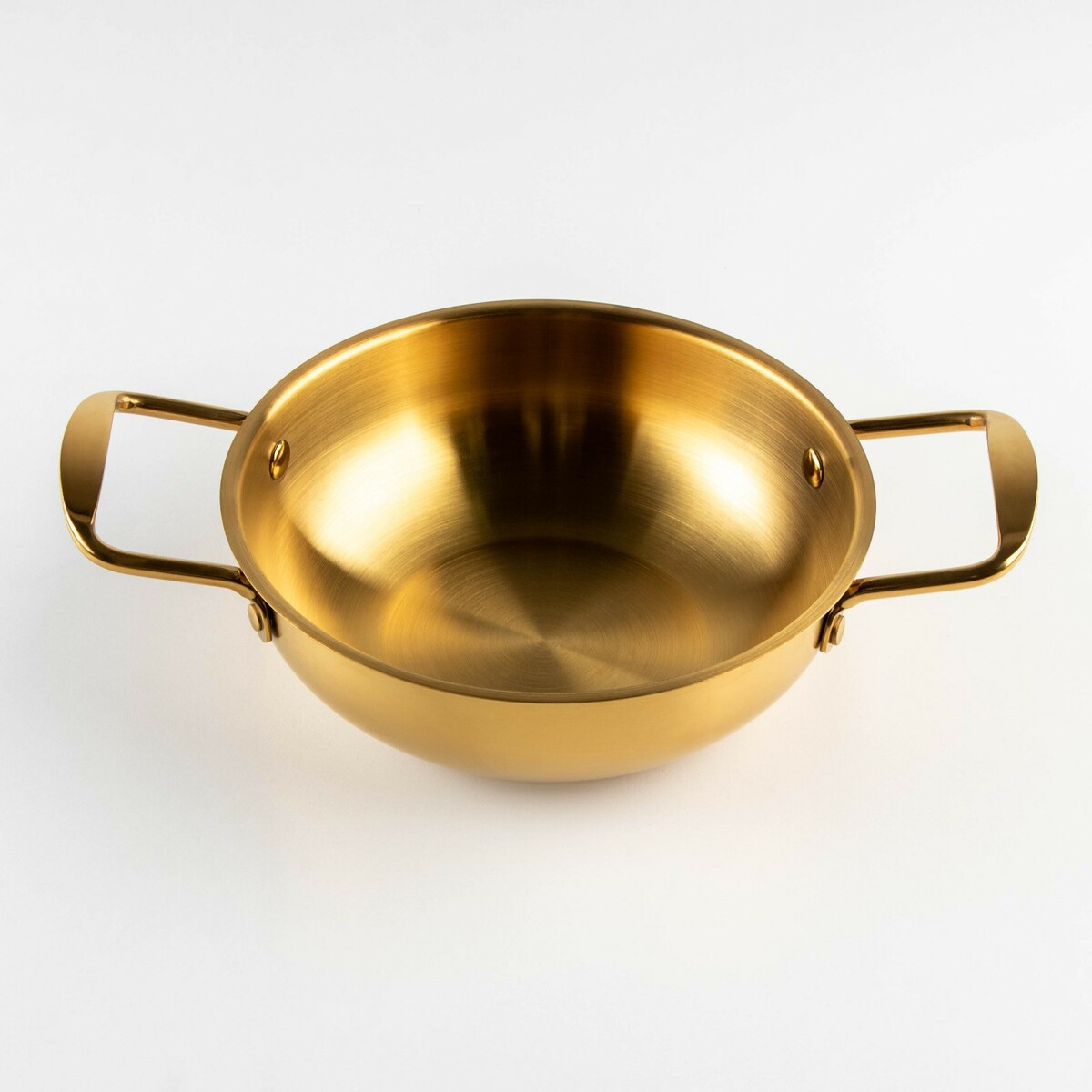 Сотейник, d=18 см, h=6, толщина 1 мм, 201 сталь, цвет золотой проволока для бисероплетения диаметр 0 3 мм длина 10 м золотой
