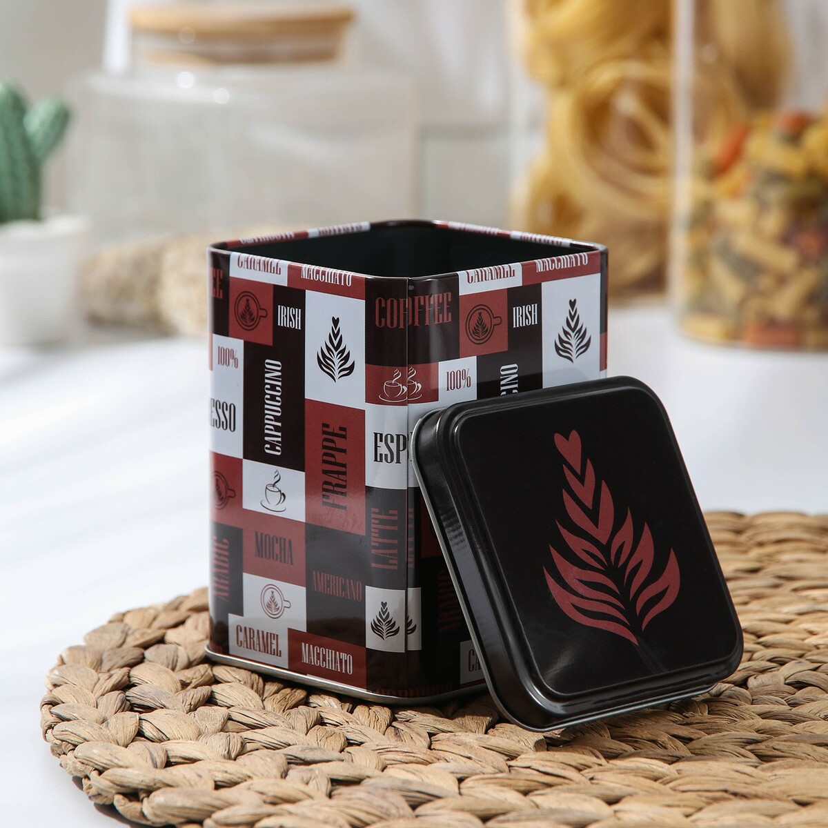 

Банка для сыпучих продуктов, Разноцветный