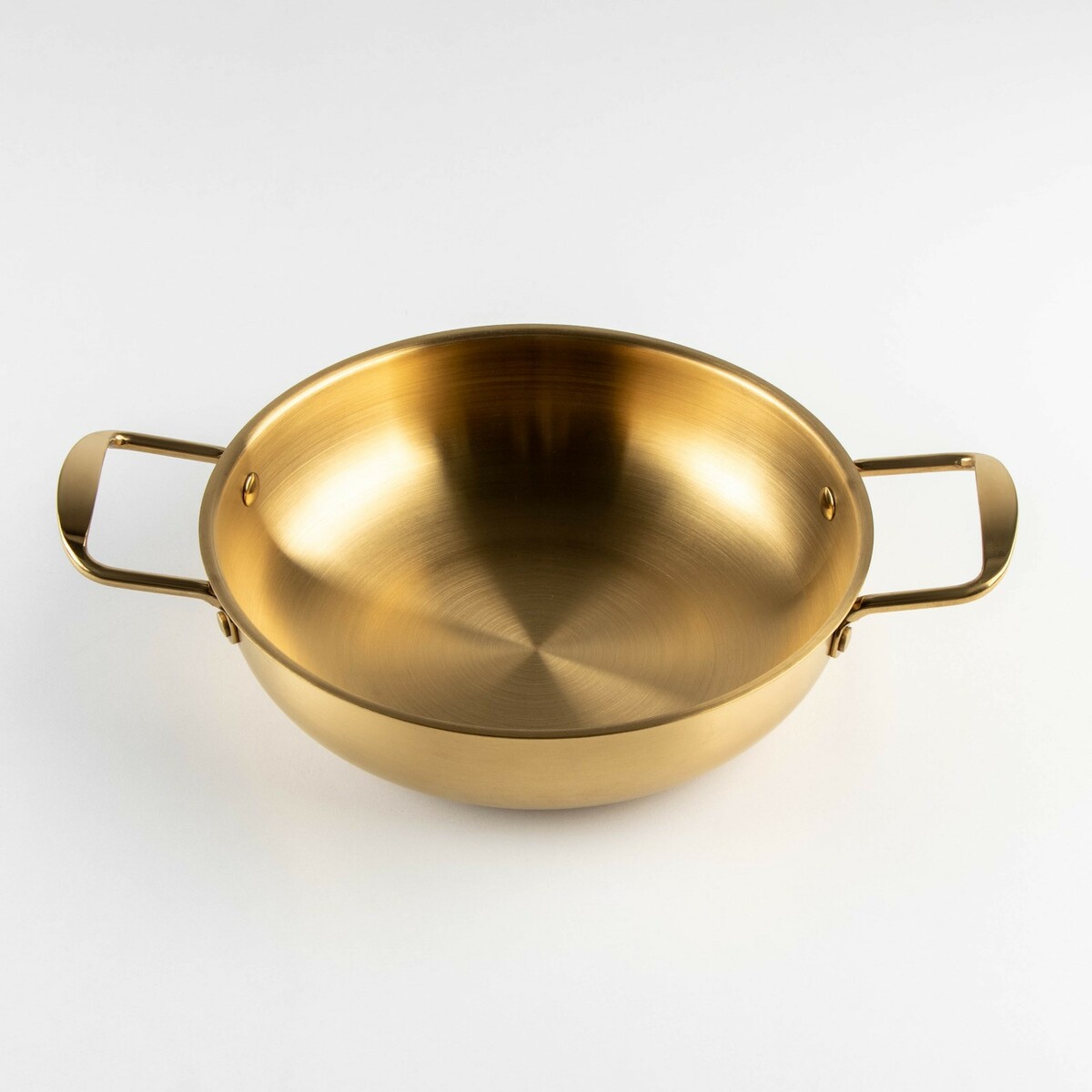 Сотейник, d=22 см, h=6,5, толщина 1 мм, 201 сталь, цвет золотой проволока для бисероплетения диаметр 0 3 мм длина 10 м золотой