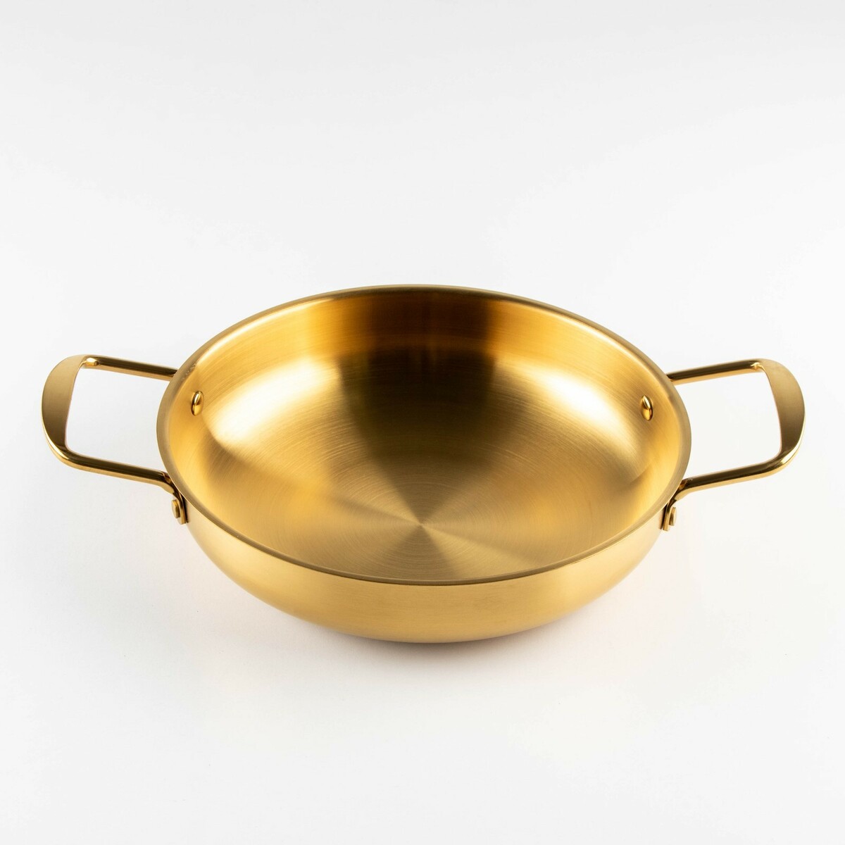 Сотейник, d=24 см, h=6 см, толщина 1 мм, 201 сталь, цвет золотой проволока для бисероплетения диаметр 0 3 мм длина 10 м золотой