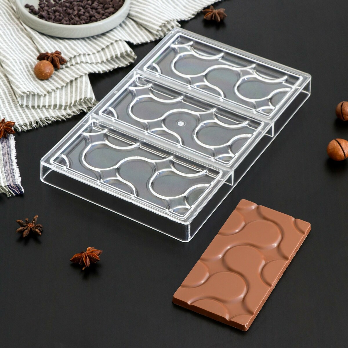 Форма для шоколада konfinetta форма для торта tescoma delicia разъёмная стеклянное дно d 28 см