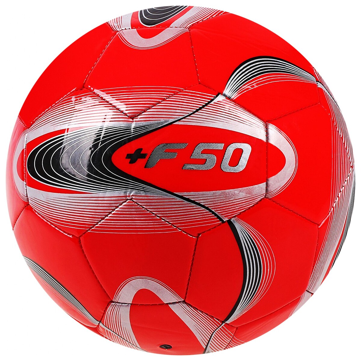 фото Мяч футбольный +f50, pvc, ручная сшивка, 32 панели, р. 5 no brand