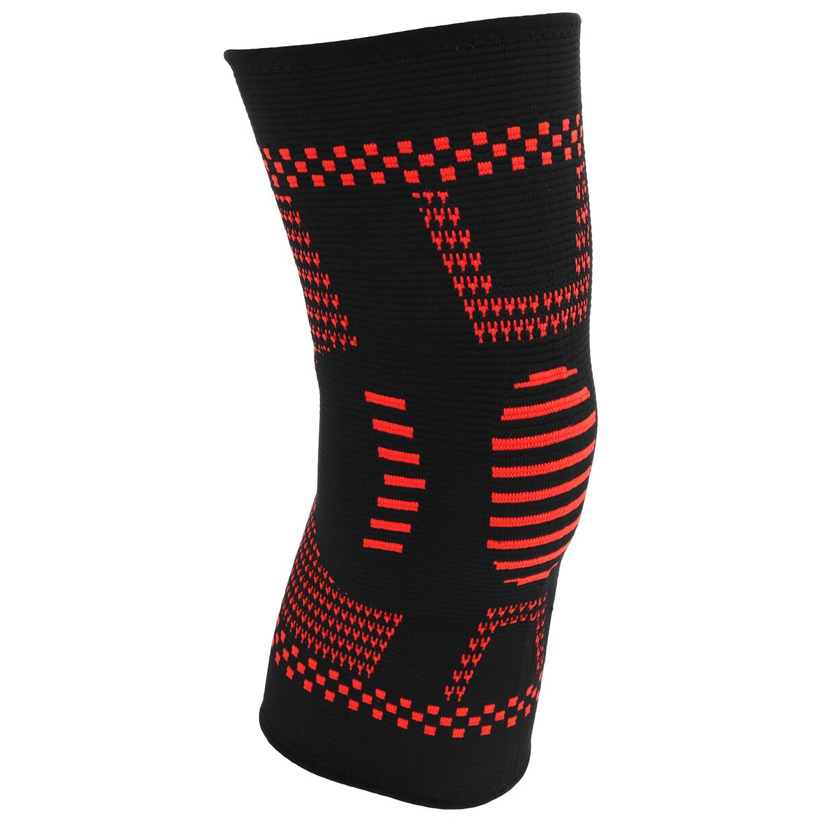 Суппорт колена,размер универсальный (1 шт), цвет чёрный/красный No brand 0980021 - фото 3