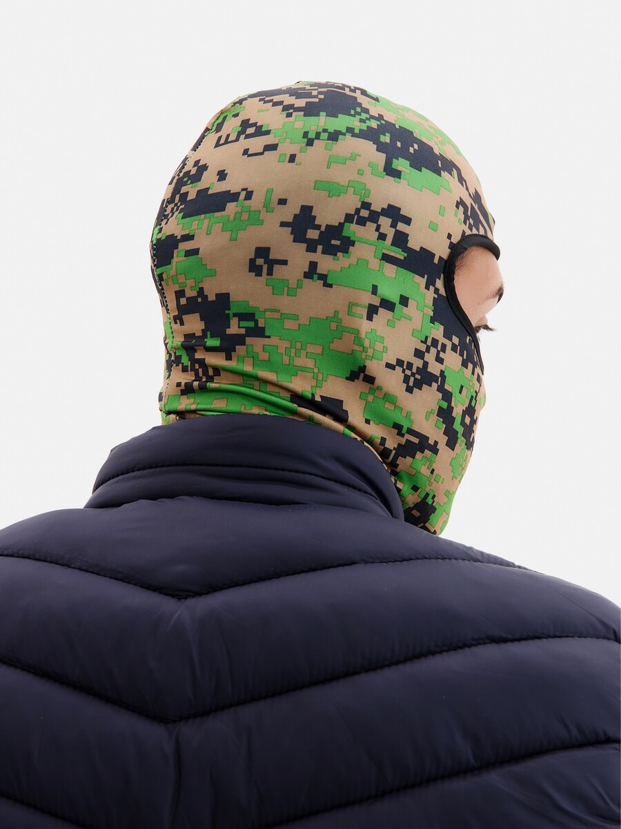 

Маска-балаклава защитная onlytop, лайкра, р. универсальный, цвет хаки, Хаки;камуфляж