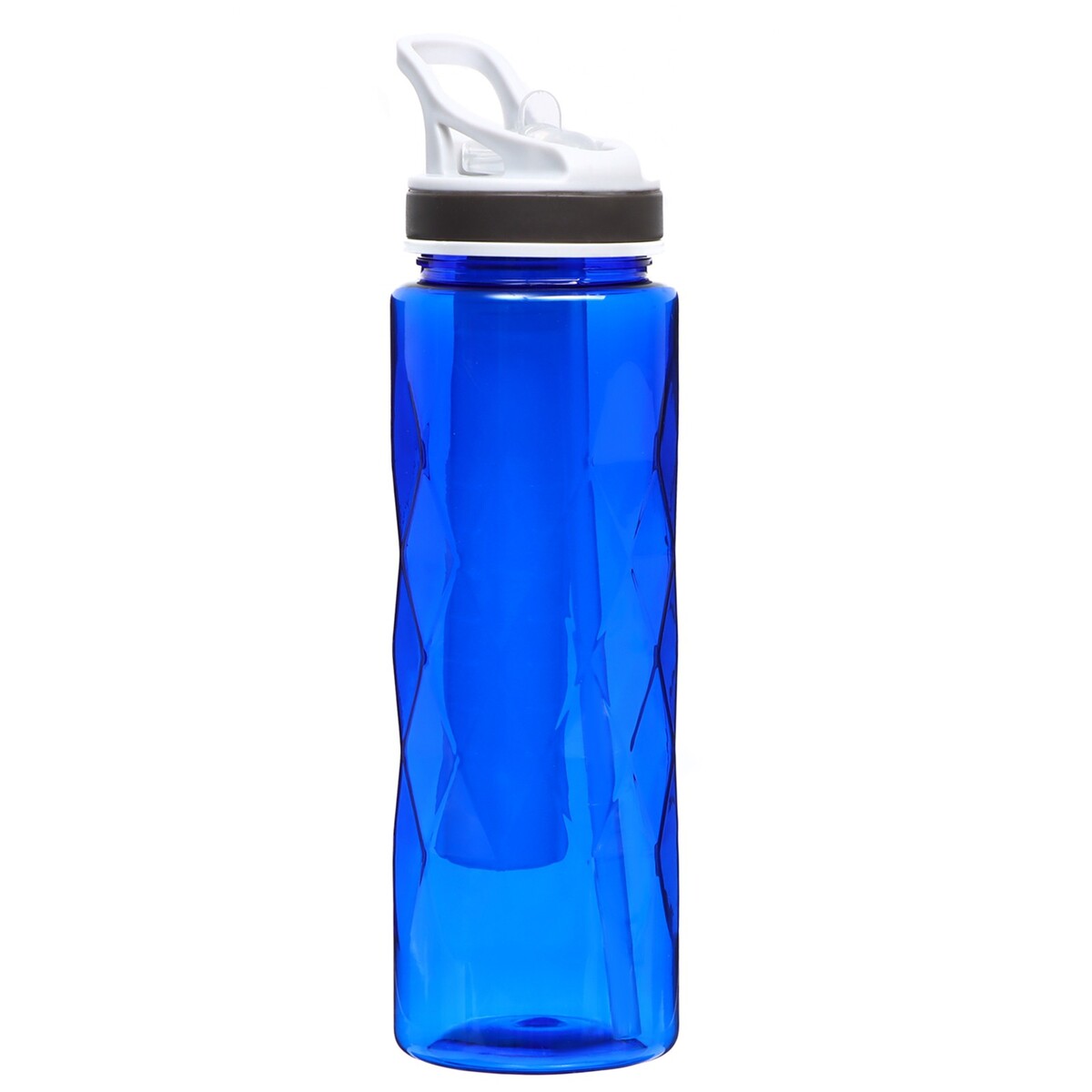 Бутылка для воды, 700 мл, shapes, с поильником, 25 х 7 см, синяя бутылка для воды 650 мл с карабином 7 х 22 см синяя