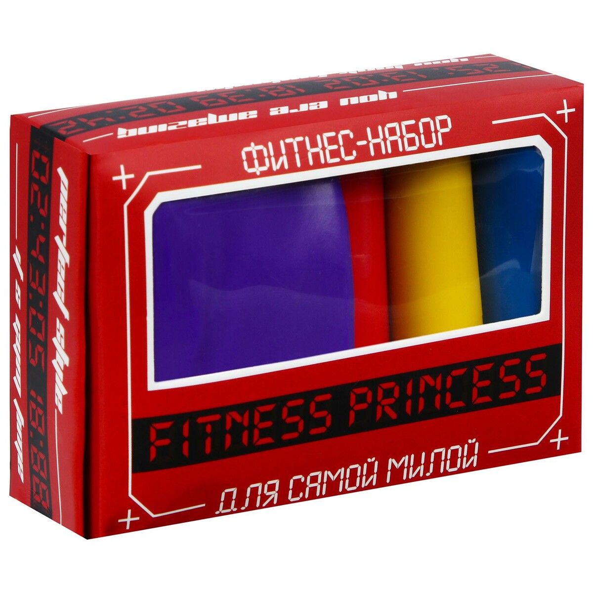 фото Фитнес-набор fitness princess: лента-эспандер, набор резинок, инструкция, 10,3×6,8 см no brand