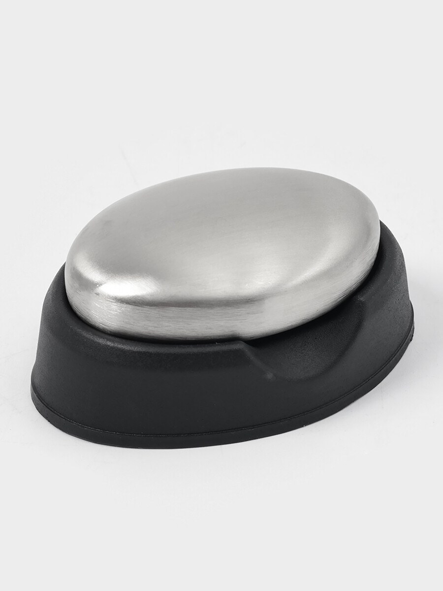 

Мыло для рук металлическое magic, для удаления запахов, 7.9×5.5×3 см, Хромированный